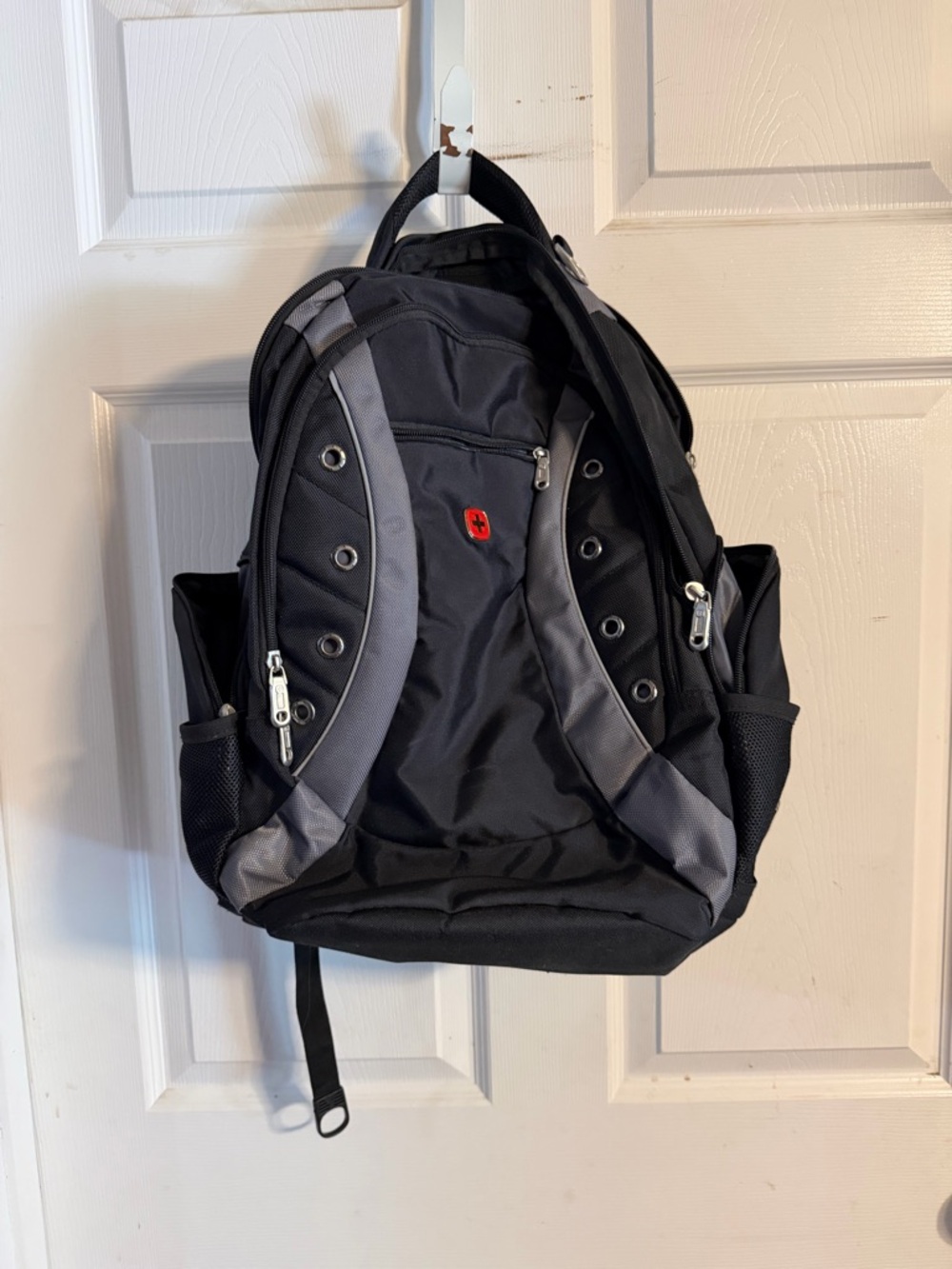 Swiss Tech Black and Gray Everyday Travel Backpack